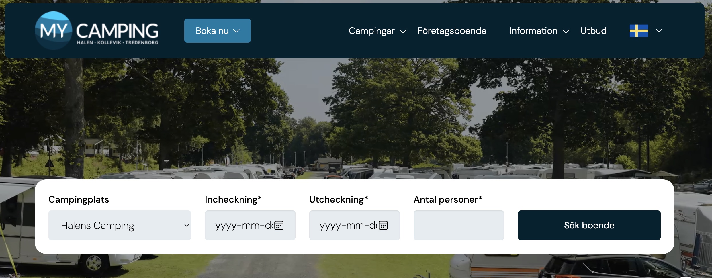 halen bokningssida